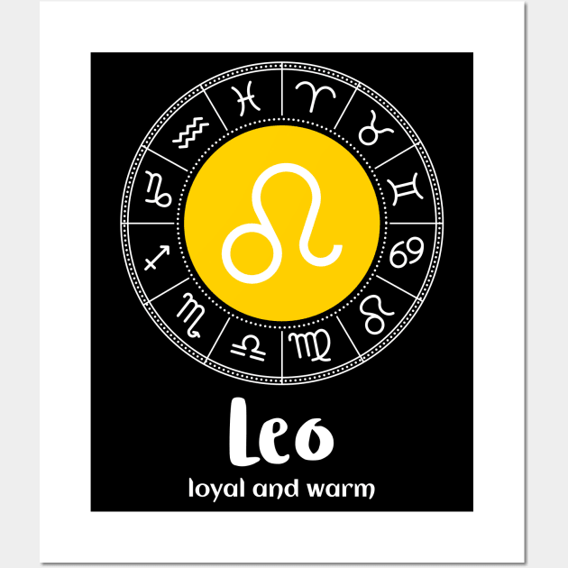 Leo Loyal And Warm Wall Art by Science Puns